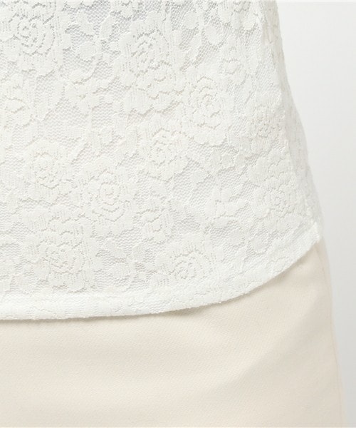 archives（アルシーヴ）の「総レースハイネックプルオーバー（Tシャツ/カットソー・レディース・オフホワイト/ブラック/ブラウン・MEDIUM）」の10枚目の写真