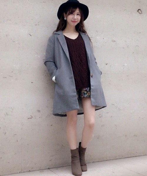 archives（アルシーヴ）の「異編み地Vネックプルオーバー（ニット/セーター・レディース・オフホワイト/ブラウン/ネイビー・MEDIUM）」の13枚目の写真