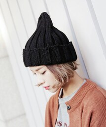 DHOLIC | リブニットビーニー(ハンチング/ベレー帽)