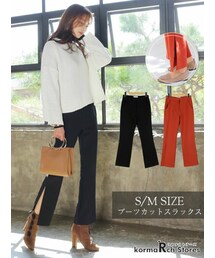 KORMARCH | ブーツカットスラックスパンツ(スラックス)