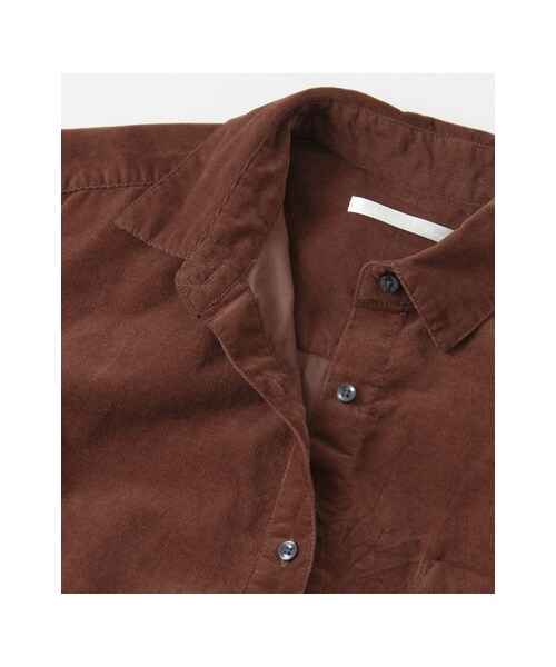 URBAN RESEARCH DOORS（アーバンリサーチドアーズ）の「【予約】コーデュロイシャツワンピース（ワンピース/ドレス・レディース・CAMEL/NAVY/BROWN・one）」の18枚目の写真