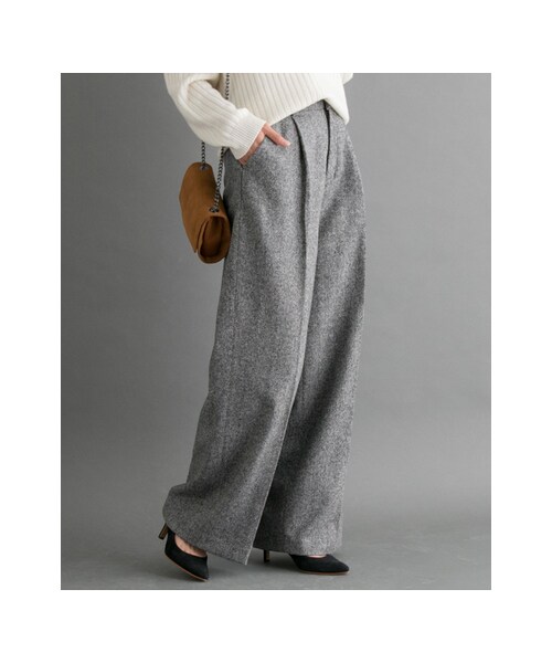 URBAN RESEARCH ROSSO WOMEN(アーバンリサーチ ロッソ)の「ツィードストレートパンツ(パンツ・レディース・GRAY・36/38)」の3枚目の写真