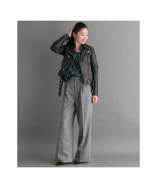 URBAN RESEARCH ROSSO WOMEN(アーバンリサーチ ロッソ)の「ツィードストレートパンツ(パンツ・レディース・GRAY・36/38)」の7枚目の写真