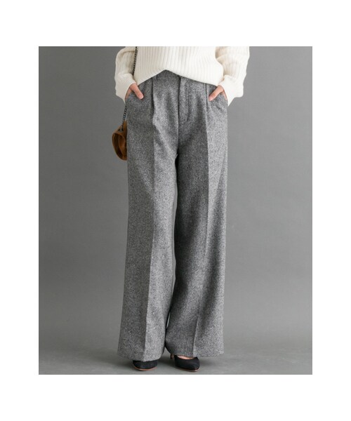 URBAN RESEARCH ROSSO WOMEN(アーバンリサーチ ロッソ)の「ツィードストレートパンツ(パンツ・レディース・GRAY・36/38)」の2枚目の写真