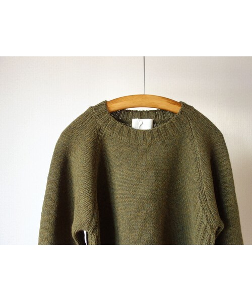 STORES.jp（ストアーズドットジェーピー）の「【ラスト1点！】SOGLIA  LANDNOAH SWEATER KHAKI ソリア ラドナーエルボーパッチ ラグラン クルーセーター カーキ（ニット/セーター・メンズ・その他）」の12枚目の写真