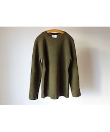 STORES.jp | 【完売御礼】Soglia ソリア LANDNOAH SWEATER ラドナーエルボーパッチ ラグラン クルーセーター KHAKI/カーキ(ニット/セーター)