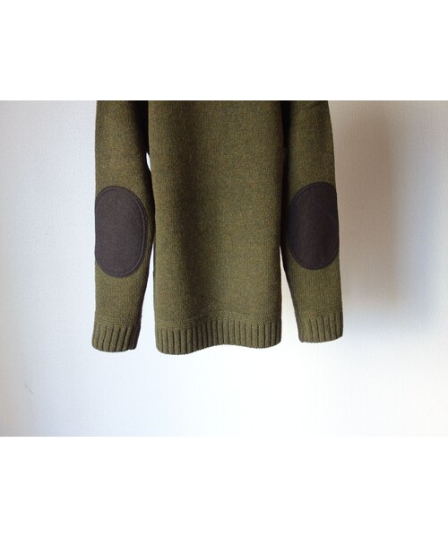 STORES.jp（ストアーズドットジェーピー）の「【ラスト1点！】SOGLIA  LANDNOAH SWEATER KHAKI ソリア ラドナーエルボーパッチ ラグラン クルーセーター カーキ（ニット/セーター・メンズ・その他）」の14枚目の写真