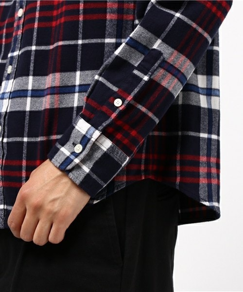 FREDY&GLOSTER（フレディアンドグロスター）の「シャギーチェックシャツ（シャツ/ブラウス・メンズ・ブラウン系その他/ブルー系その他・S/M/L）」の6枚目の写真