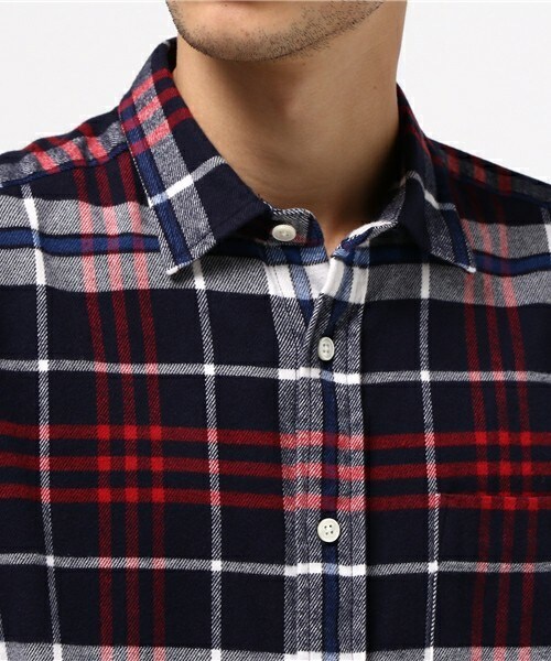 FREDY&GLOSTER（フレディアンドグロスター）の「シャギーチェックシャツ（シャツ/ブラウス・メンズ・ブラウン系その他/ブルー系その他・S/M/L）」の5枚目の写真