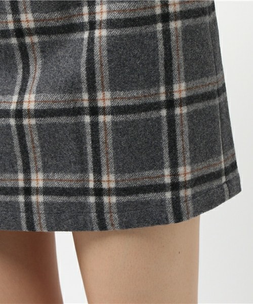 archives（アルシーヴ）の「チェックウールタイトスカート（スカート・レディース・グレー/カーキ/ネイビー・MEDIUM）」の9枚目の写真