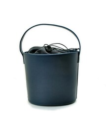 flower | bucket leather bag～バケットレザーバッグ(ハンドバッグ)