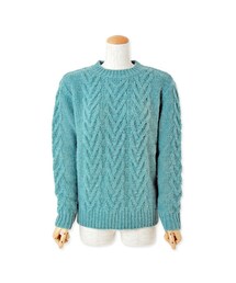 flower | esterday cable knit　～ｲｴｽﾀﾃﾞｲｹｰﾌﾞﾙﾆｯﾄ(ニット/セーター)