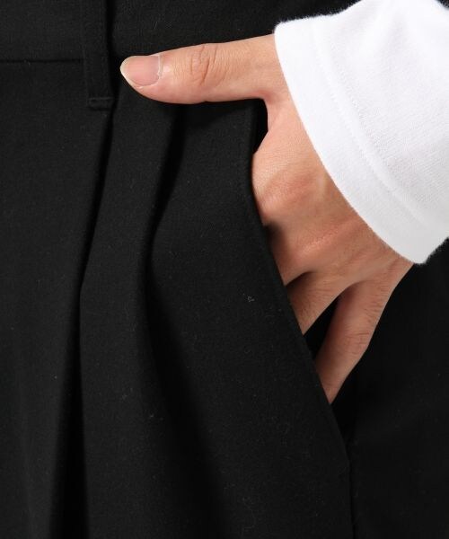 RAGEBLUE（レイジブルー）の「起毛TRストレッチワイドパンツ（パンツ・ブラック/グレー）」の6枚目の写真