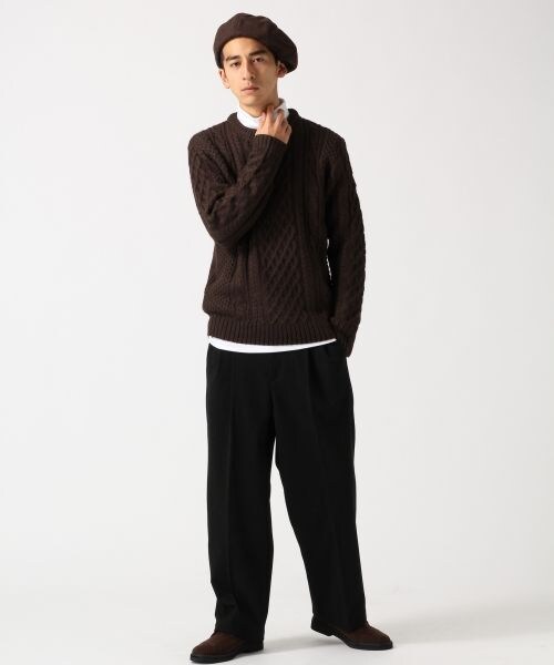 RAGEBLUE（レイジブルー）の「起毛TRストレッチワイドパンツ（パンツ・ブラック/グレー）」の13枚目の写真