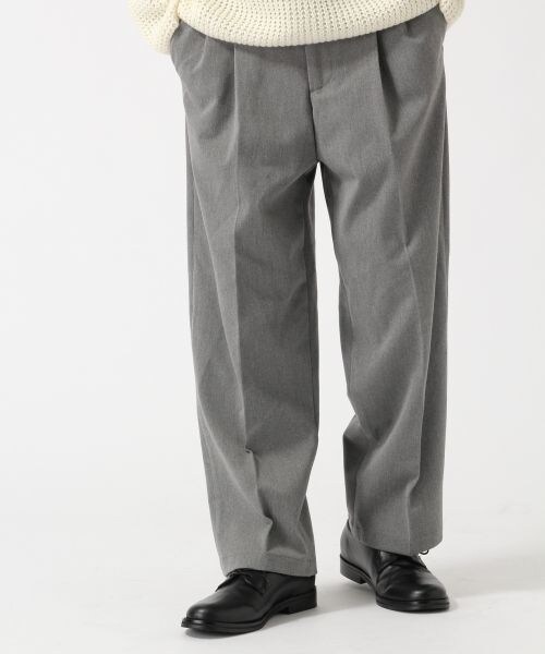 RAGEBLUE（レイジブルー）の「起毛TRストレッチワイドパンツ（パンツ・ブラック/グレー）」の2枚目の写真