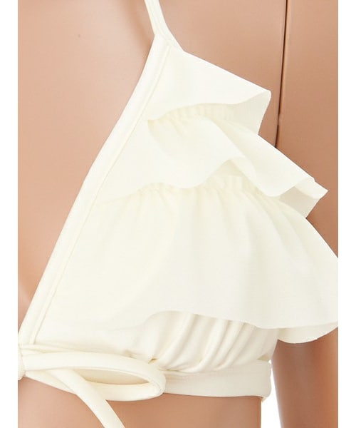 PEAK&PINE（ピークアンドパイン）の「無地フリル三角ビキニ（148016