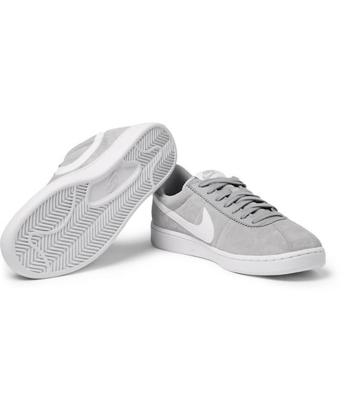 NIKE(ナイキ)の「Nike Bruin Leather-Trimmed Nubuck Sneakers(スニーカー・メンズ・Gray・US10/US10.5/US11/US11.5/US12/US13/US14/US7/US8/US8.5/US9/US9.5)」の6枚目の写真