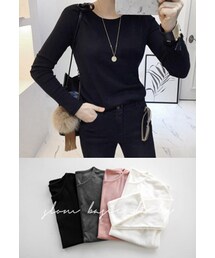 Miamasvin | ベーシックラウンドネック長袖Tシャツ(その他)