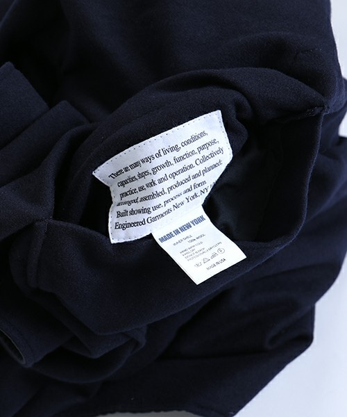 Engineered Garments ベルト付 シングルコート ネイビー M Engineered Garments ベルト付 シングルコート ネイビー M