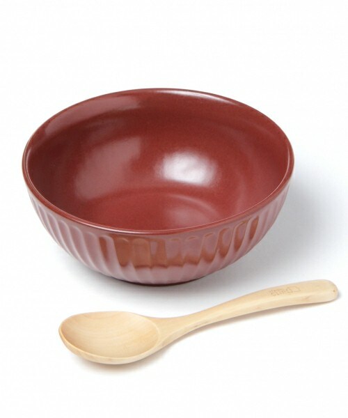 studio CLIP(スタディオクリップ)の「オリジナル シチューボウル スプーン付き(食器/キッチン・レッド/ベージュ/ネイビー)」の1枚目の写真