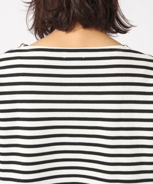 GLOBAL WORK(グローバルワーク)の「Wフェイスボーダ-プルオーバー長袖(トップス・ホワイトベース/ブラックベース/ブラウンベース)」の13枚目の写真