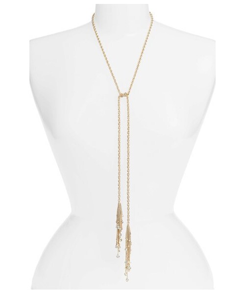 Kendra Scott  （-）の「Kendra Scott Sloan Long Tassel Necklace（ネックレス・レディース・Gold/White/Pink・Regular）」の4枚目の写真