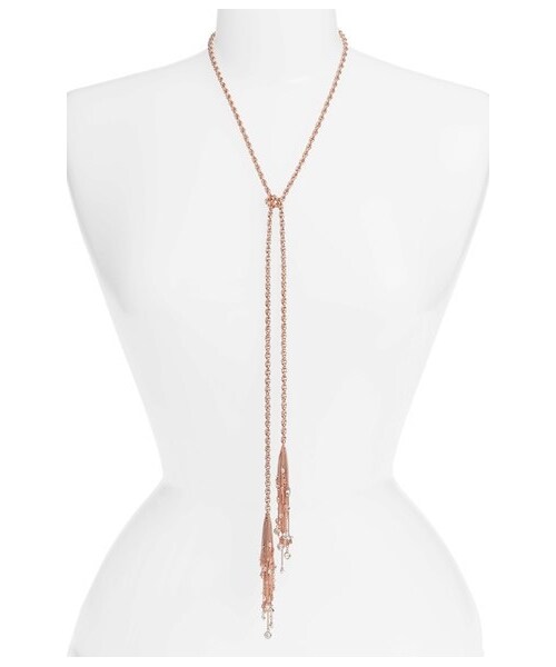 Kendra Scott  （-）の「Kendra Scott Sloan Long Tassel Necklace（ネックレス・レディース・Gold/White/Pink・Regular）」の3枚目の写真