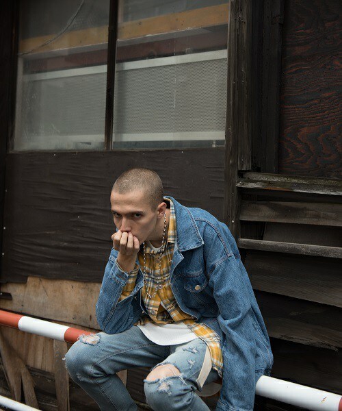 CASPER JOHN AIVER（キャスパージョンアイバー）の「CASPER JOHN AIVER　ビッグGジャン（デニムジャケット・メンズ・インディゴブルー/ダークインディゴブルー・FREE）」の20枚目の写真