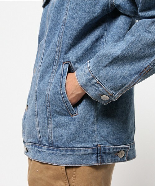 CASPER JOHN AIVER（キャスパージョンアイバー）の「CASPER JOHN AIVER　ビッグGジャン（デニムジャケット・メンズ・インディゴブルー/ダークインディゴブルー・FREE）」の7枚目の写真