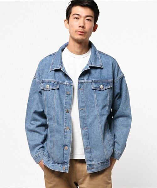 CASPER JOHN AIVER（キャスパージョンアイバー）の「CASPER JOHN AIVER　ビッグGジャン（デニムジャケット・メンズ・インディゴブルー/ダークインディゴブルー・FREE）」の5枚目の写真