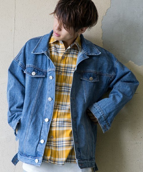 CASPER JOHN AIVER（キャスパージョンアイバー）の「CASPER JOHN AIVER　ビッグGジャン（デニムジャケット・メンズ・インディゴブルー/ダークインディゴブルー・FREE）」の16枚目の写真