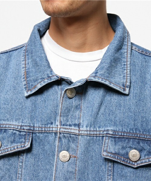 CASPER JOHN AIVER（キャスパージョンアイバー）の「CASPER JOHN AIVER　ビッグGジャン（デニムジャケット・メンズ・インディゴブルー/ダークインディゴブルー・FREE）」の6枚目の写真