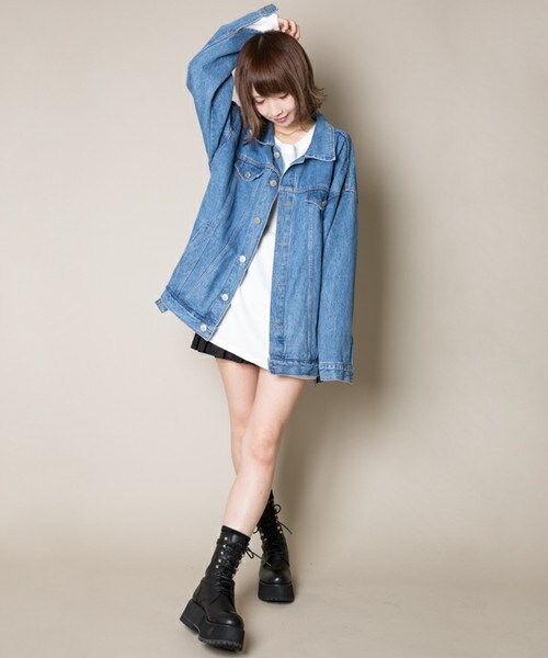 CASPER JOHN AIVER（キャスパージョンアイバー）の「CASPER JOHN AIVER　ビッグGジャン（デニムジャケット・メンズ・インディゴブルー/ダークインディゴブルー・FREE）」の18枚目の写真