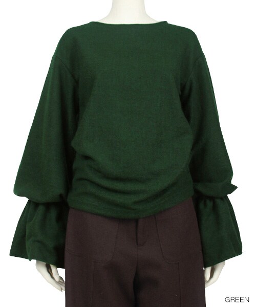 RANDA（ランダ）の「【2016AW新作】フレアスリーブトップス/BB0638/Z1[1030]（トップス・レディース・クリーム/ブラック/グリーン・0/1）」の3枚目の写真