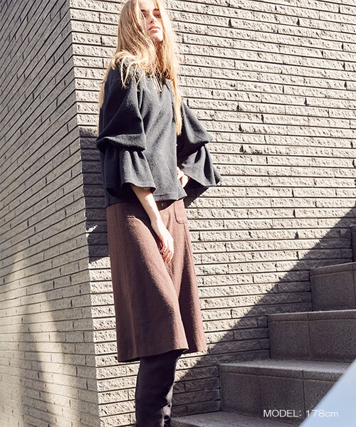 RANDA（ランダ）の「【2016AW新作】フレアスリーブトップス/BB0638/Z1[1030]（トップス・レディース・クリーム/ブラック/グリーン・0/1）」の4枚目の写真