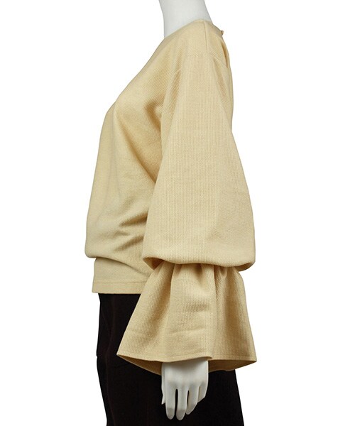 RANDA（ランダ）の「【2016AW新作】フレアスリーブトップス/BB0638/Z1[1030]（トップス・レディース・クリーム/ブラック/グリーン・0/1）」の5枚目の写真