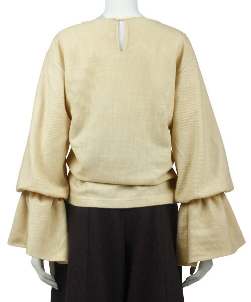 RANDA（ランダ）の「【2016AW新作】フレアスリーブトップス/BB0638/Z1[1030]（トップス・レディース・クリーム/ブラック/グリーン・0/1）」の6枚目の写真