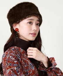 ブラウン ムートン　ロシアンセーブル　ハット 14858382_1_grande.jpg?v=1755679643