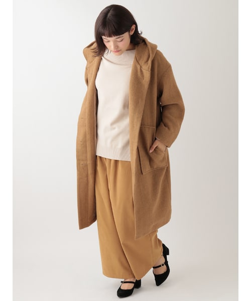 w closet（ダブルクローゼット）の「リボン付タック入りワイドパンツ（パンツ・レディース・マスタード/スモークレッド/ブラック・FREE）」の11枚目の写真