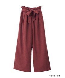 w closet | リボン付タック入りワイドパンツ(パンツ)