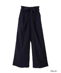 w closet | リボン付タック入りワイドパンツ(パンツ)