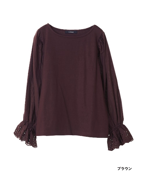 w closet（ダブルクローゼット）の「スワトー刺繍入りプルオーバー（トップス・レディース・Dピンク/グリーン/ブラウン/ブラック・FREE）」の2枚目の写真