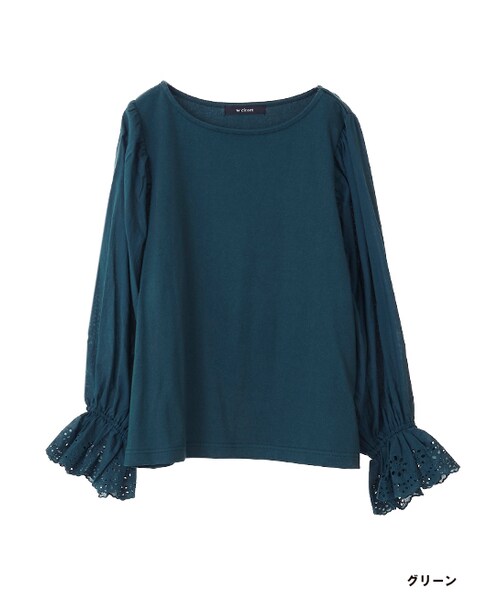 w closet（ダブルクローゼット）の「スワトー刺繍入りプルオーバー（トップス・レディース・Dピンク/グリーン/ブラウン/ブラック・FREE）」の3枚目の写真