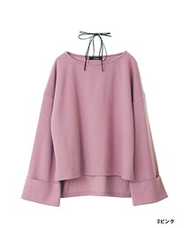 w closet | チョーカー付きボリューム袖プルオーバー(トップス)