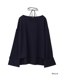 w closet | チョーカー付きボリューム袖プルオーバー(トップス)