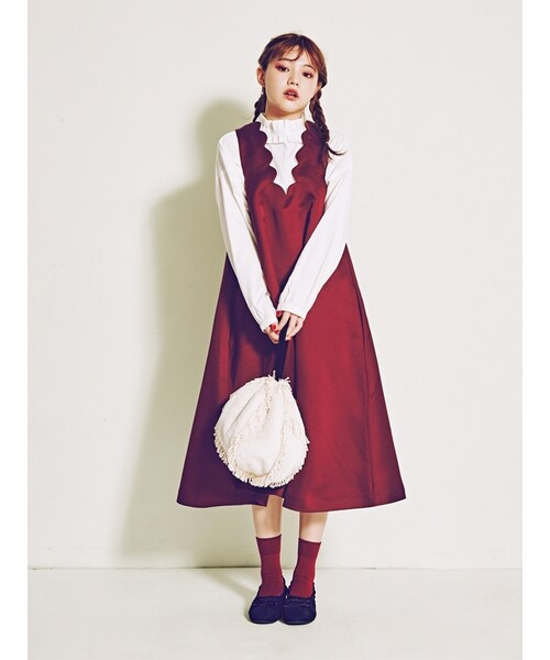 merry jenny（メリージェニー）の「リボンバブーシュ（シューズ・レディース・ブラック/レッド/ブラウン・M/L）」の6枚目の写真