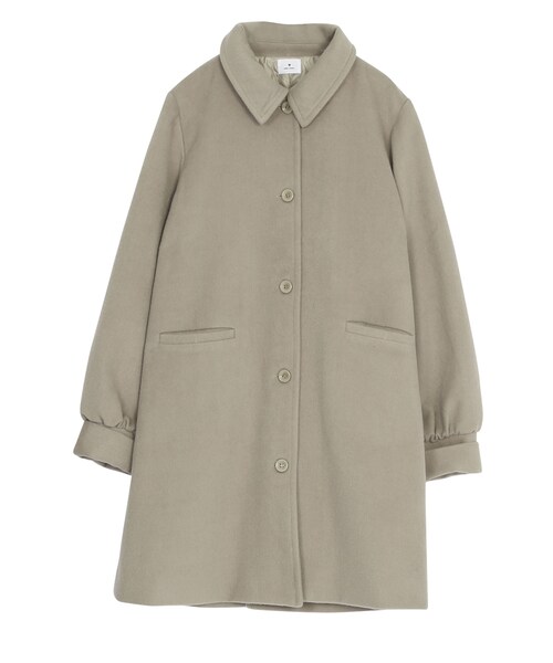 merry jenny(メリージェニー)の「ステンカラーAラインコート(ジャケット/アウター・レディース・グレー/ブラック/ピンク/ミントグリーン・F)」の3枚目の写真