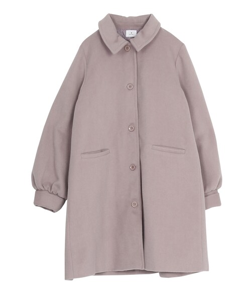 merry jenny(メリージェニー)の「ステンカラーAラインコート(ジャケット/アウター・レディース・グレー/ブラック/ピンク/ミントグリーン・F)」の4枚目の写真