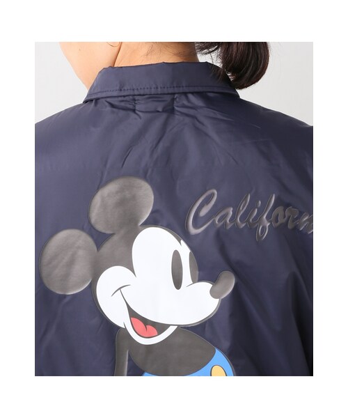 JOURNAL STANDARD（ジャーナルスタンダード）の「Micky Mouse Coach Jacket（ジャケット/アウター・ネイビー/ピンク B・S）」の9枚目の写真