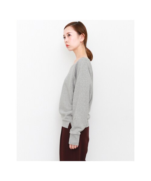 KBF（ケイビーエフ）の「オフショルダースウェット（トップス・レディース・L/BROWN/TOP GRAY/WINE・one）」の8枚目の写真